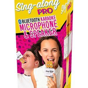 Sing-along PRO Bluetooth Karaoke Microphone and Bluetooth Stereo Speaker GOLD